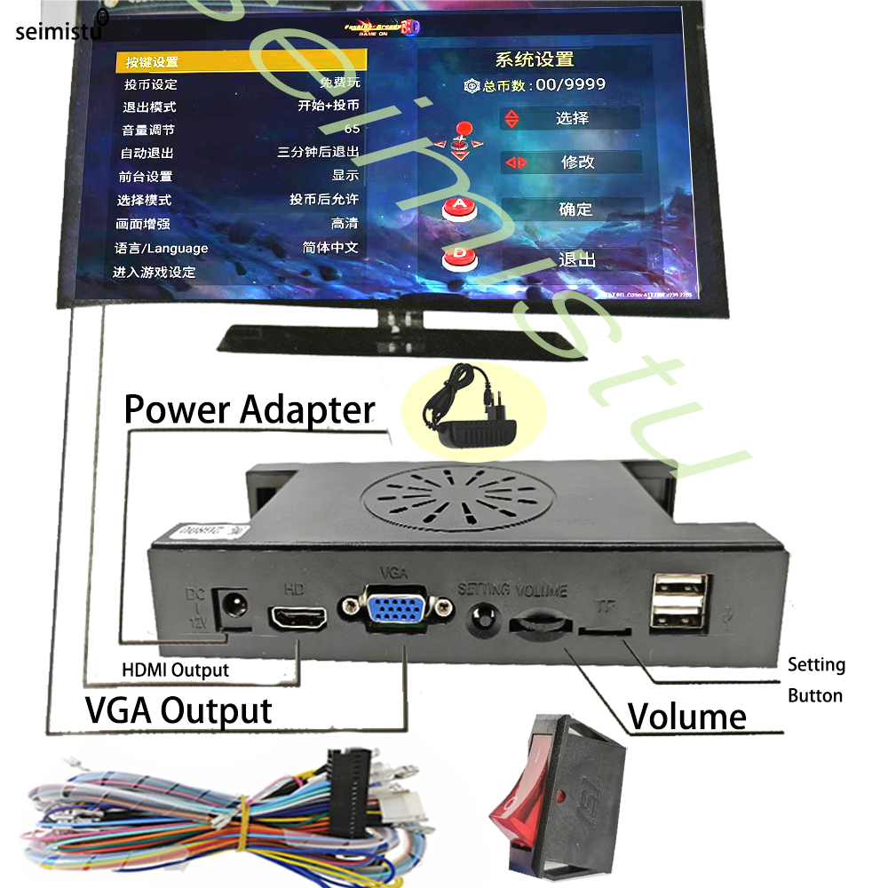 9800 in 1 Pandora Saga Box DX2 – обзор и цена Trackball Controller Arcade