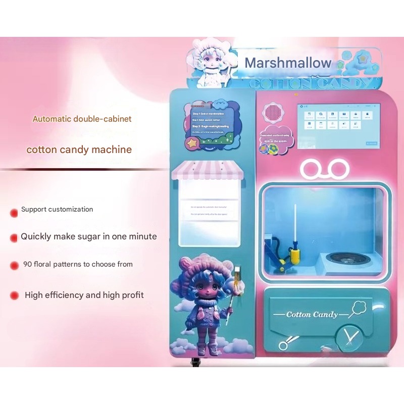 FOB Automatic Cotton Candy Ven – обзор и цена Vending Machine Qr Code