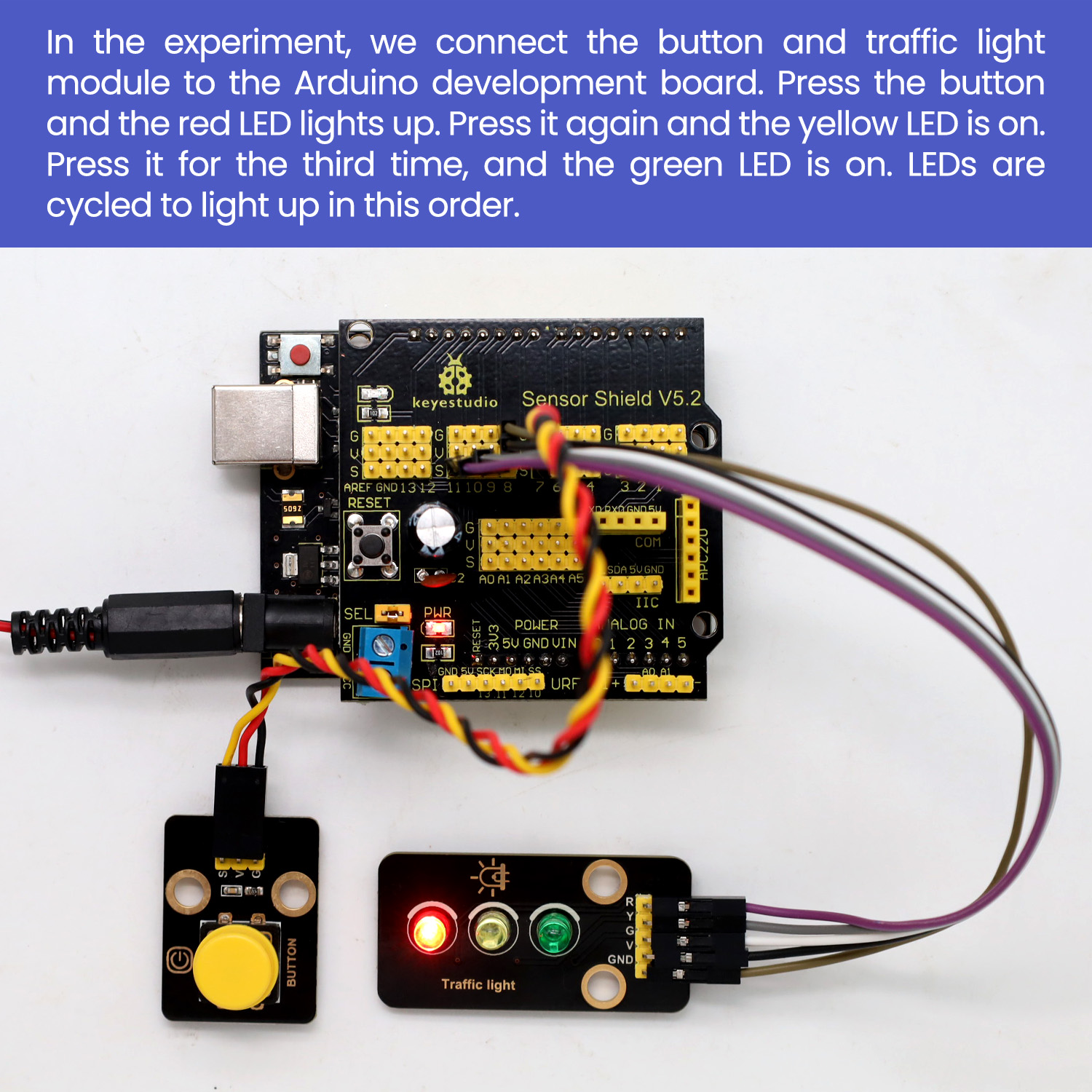 Keyestudio Traffic Light Modul – обзор и цена Arduino Vending Machine Project