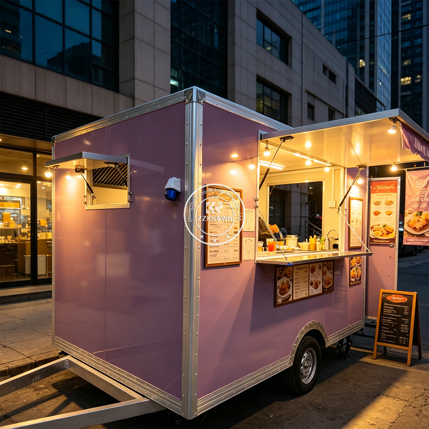 Mobile Fast Food Trailer Cart  – обзор и цена Hot Dog Vending Cart
