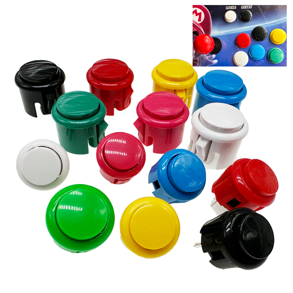 12pcs copy Sanwa Buttons 30mm  – обзор и цена Arcade Wangan Midnight