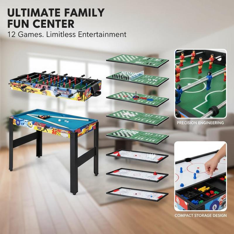 12-in-1 Combo Game Table Set w – обзор и цена Air Hockey Table