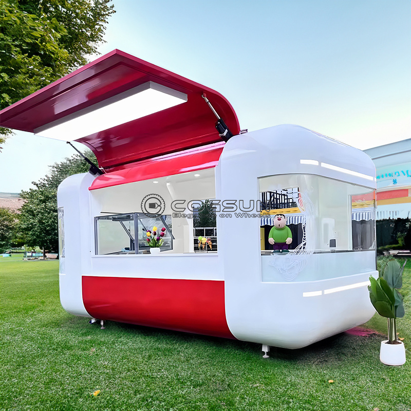 Street Mobile Food Trailer Piz – обзор и цена Hot Dog Vending Cart