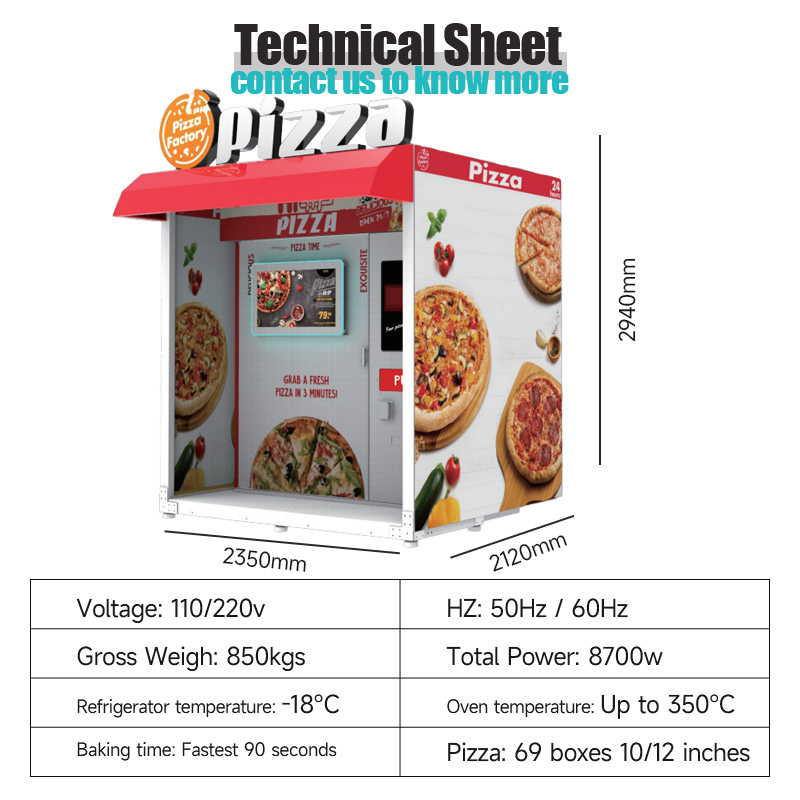 Wholesale Automated Hot Pizza  – обзор и цена Vending Machine Qr Code