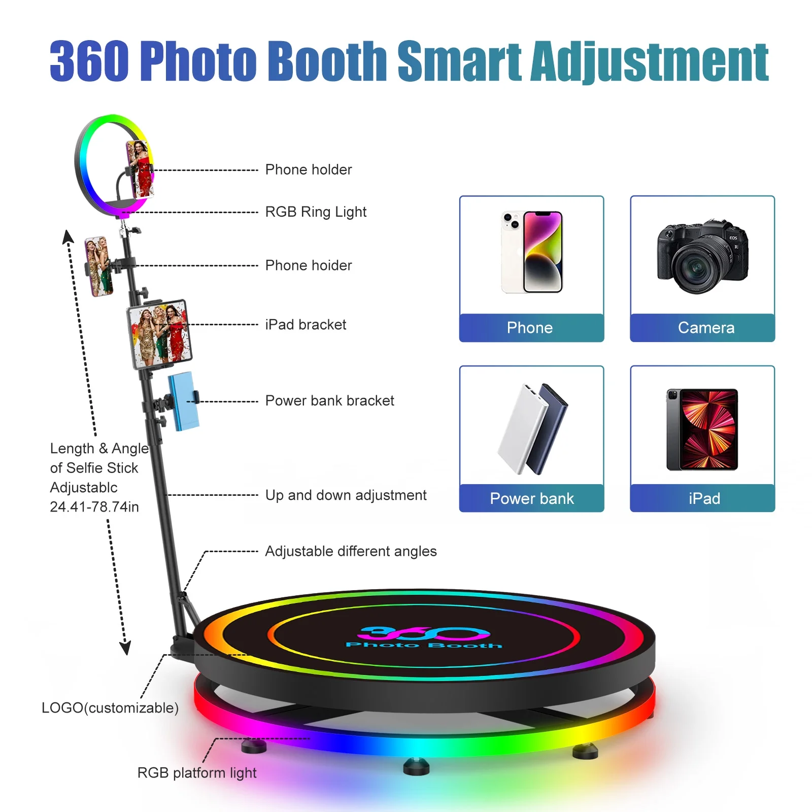 360 Photo Booth with Flight Ca – обзор и цена Photo Booth Machine