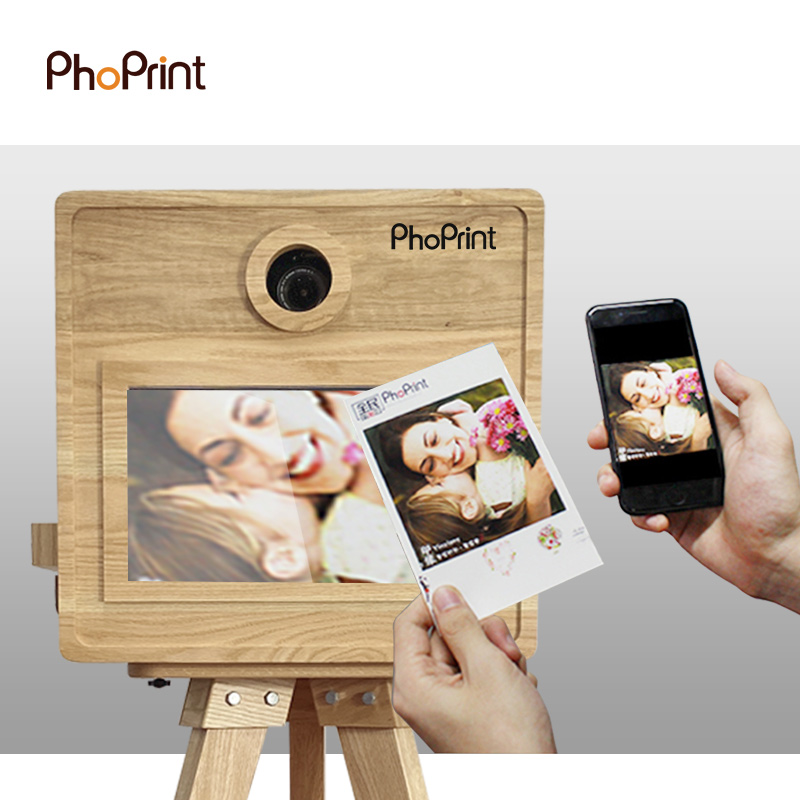 Phoprint Wood Photo Booth Vint – обзор и цена Photo Booth Machine