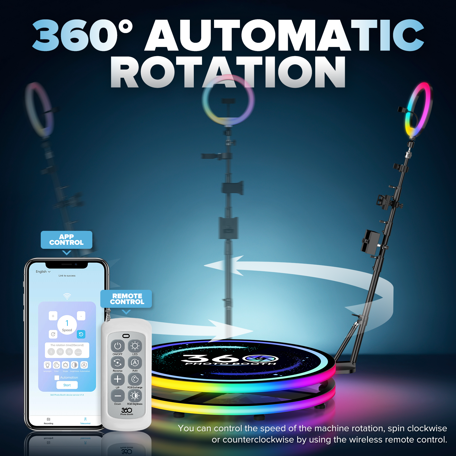 360 Rotating Photo Booth Ring  – обзор и цена Photo Booth Machine