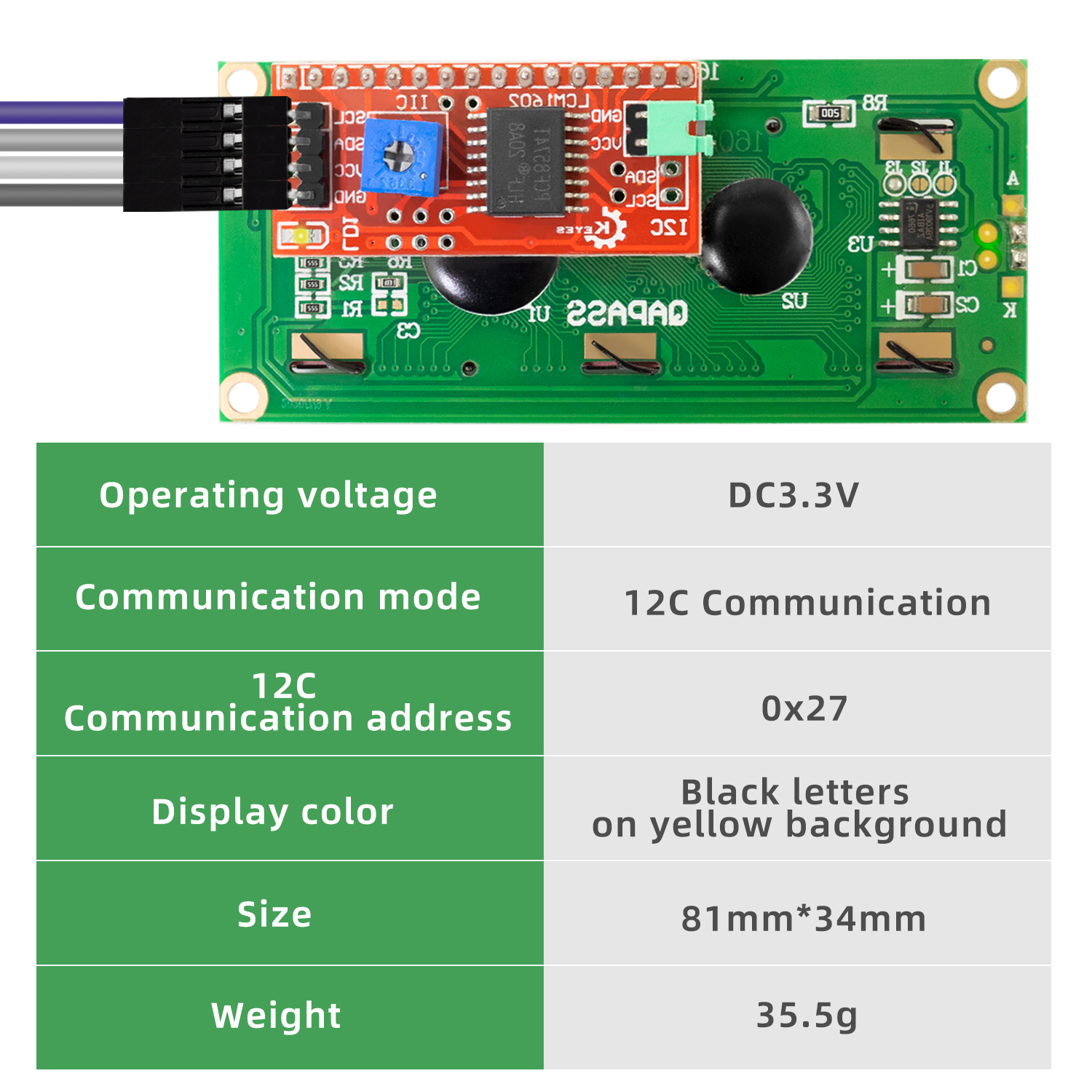 KEYES DC 3.3V LCD1602+I2C Modu – обзор и цена Arduino Vending Machine Project